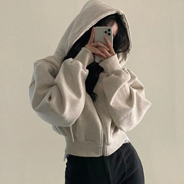 Boxy Women’s Zip Hoodie
