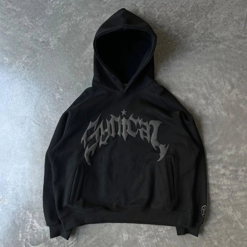 FlowAscend Retro Gothic Hoodie
