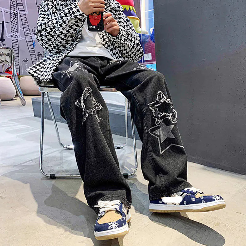 Retro Men’s Streetwear Jeans