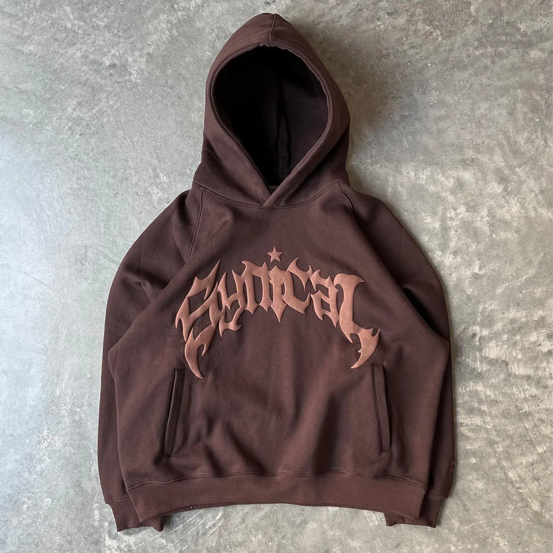 FlowAscend Retro Gothic Hoodie