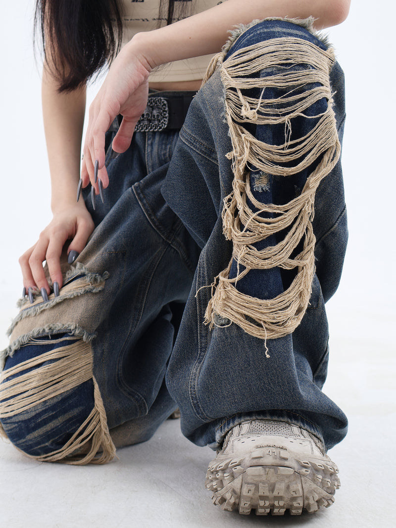 Street Patch Baggy Jeans