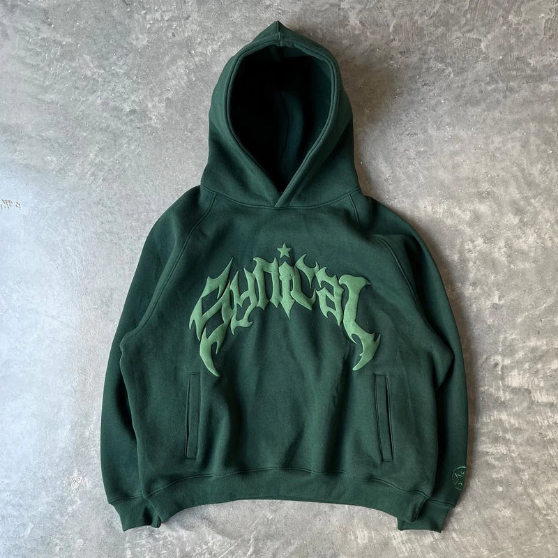 FlowAscend Retro Gothic Hoodie