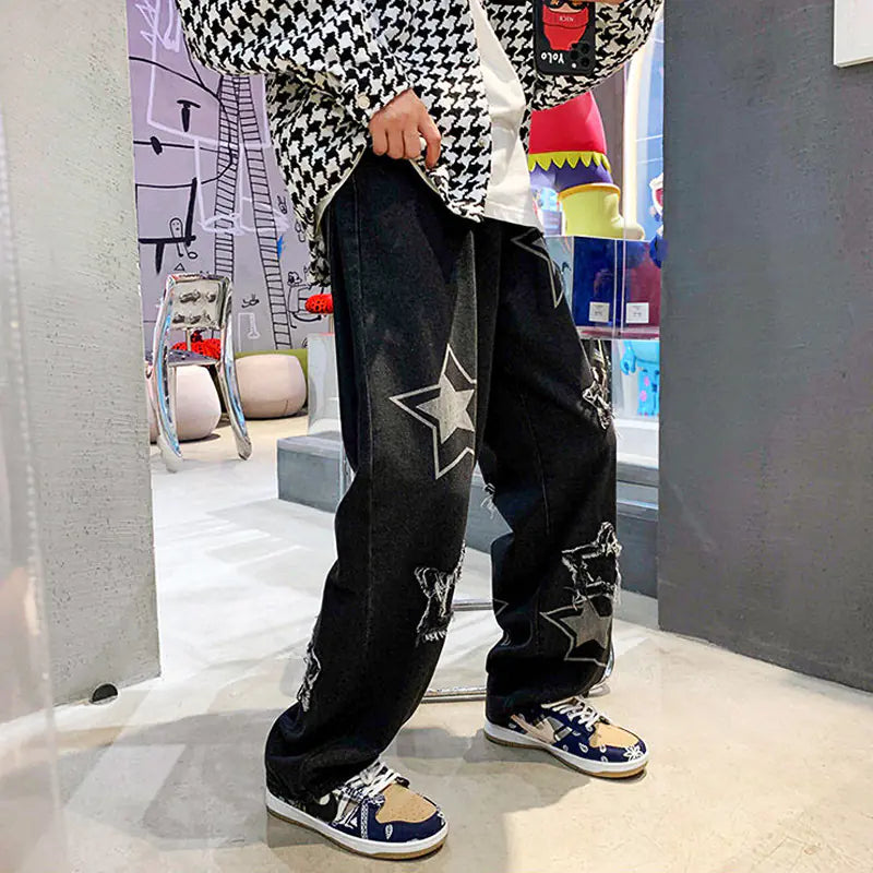 Retro Men’s Streetwear Jeans