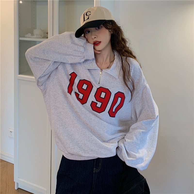 Retro Half-Zip Polo Sweater