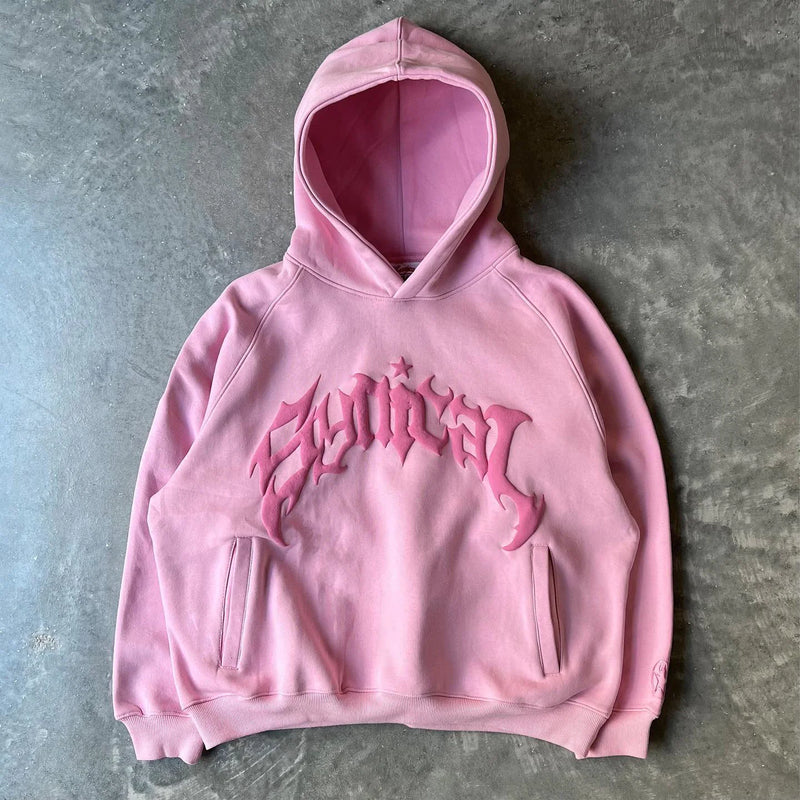 FlowAscend Retro Gothic Hoodie