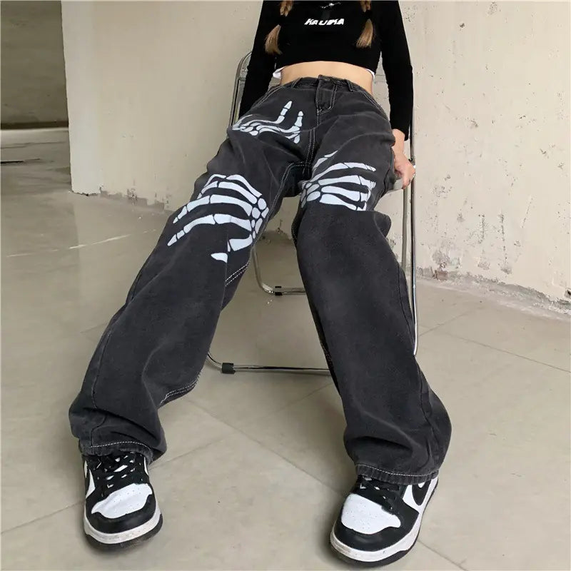 Spring Retro Wide-Leg Pants