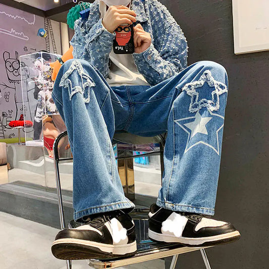 Retro Men’s Streetwear Jeans