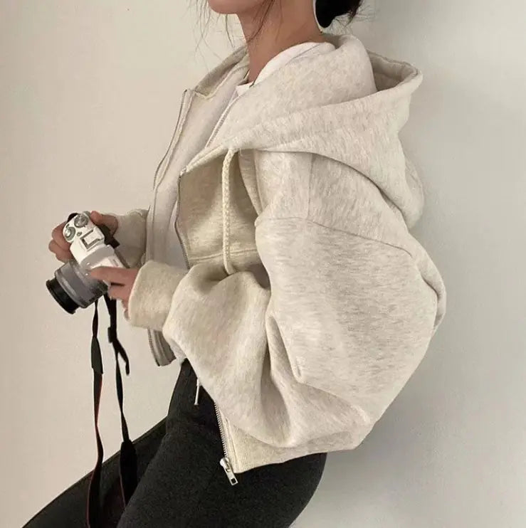 Boxy Women’s Zip Hoodie