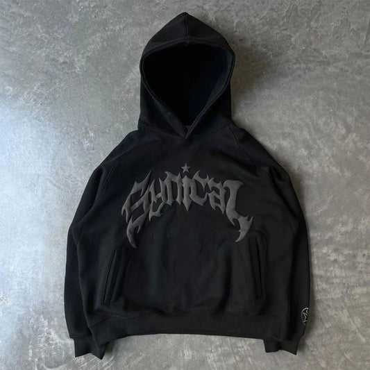 FlowAscend Retro Gothic Hoodie