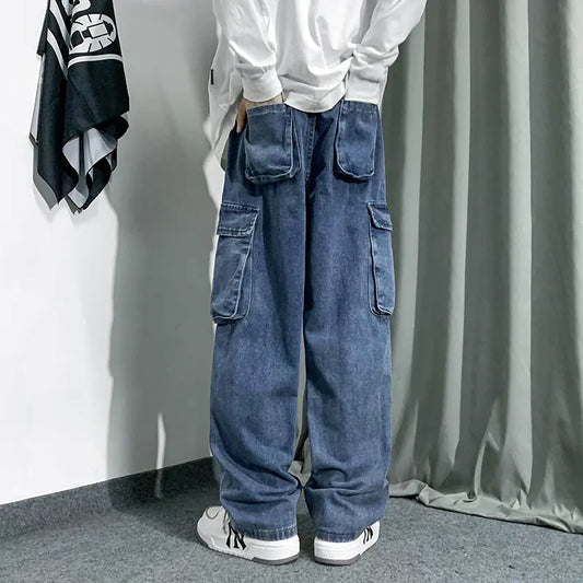 Multi-Pocket Streetwear Jeans