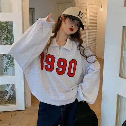 Retro Half-Zip Polo Sweater
