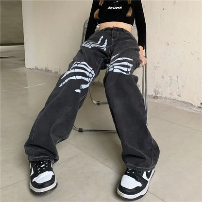 Spring Retro Wide-Leg Pants